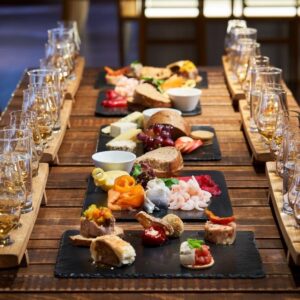 Amber Restaurant - sharing platters and drams