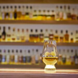 Glencairn glass on bar