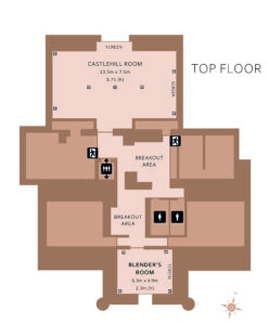 Top floor of SWE Floorplan showing Blenders Room