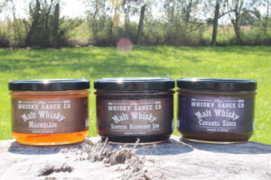 Three jars from The Whisky Sauce Co.