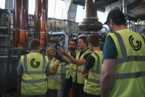 The SWE team at Glasgow Distillery