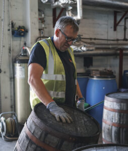 Man with Barrel, Glasgow Distillery