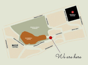 Map of Scotch Whisky Experience location