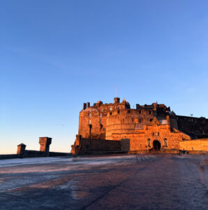 Morning sun on Edinburgh Castle