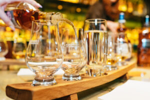 Whisky tasting flight