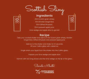 Scottish Sling Cocktail Recipe - Amber Whisky Bar