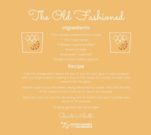 The Old Fashioned Cocktail Recipe - Amber Whisky Bar